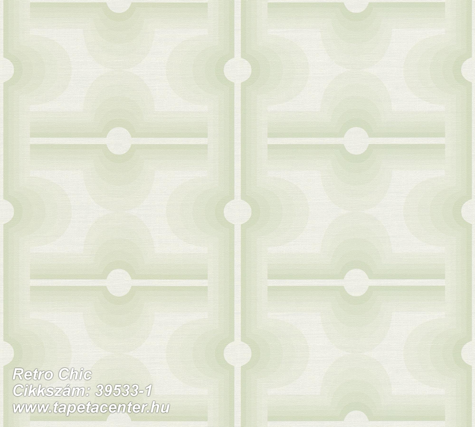 Retro,textil hatású,szürke,zöld,súrolható,vlies tapéta 